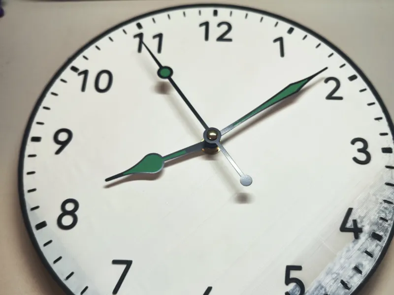 成本15元的简约壁钟，A1打印