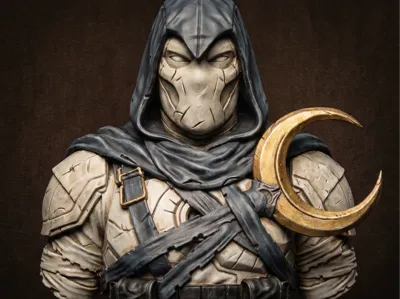 Moon Knight Bust STL | Superhero 3D Print