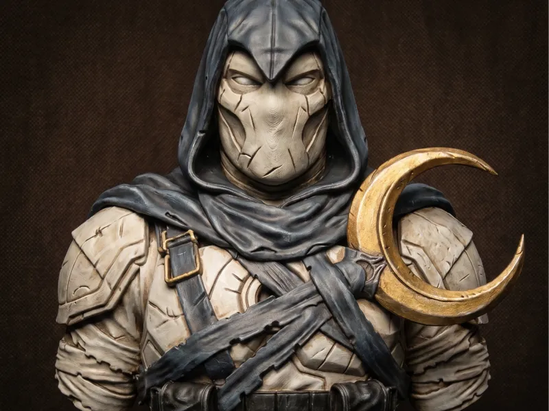Moon Knight Bust STL | Superhero 3D Print