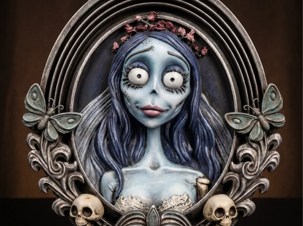 Corpse Bride Frame STL | Gothic Wall Decor| FanArt - Free 3D Print ...