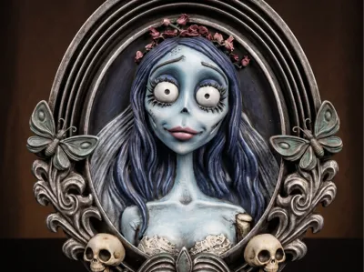 Corpse Bride Frame STL | Gothic Wall Decor| FanArt