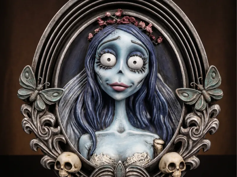Corpse Bride Frame STL | Gothic Wall Decor| FanArt