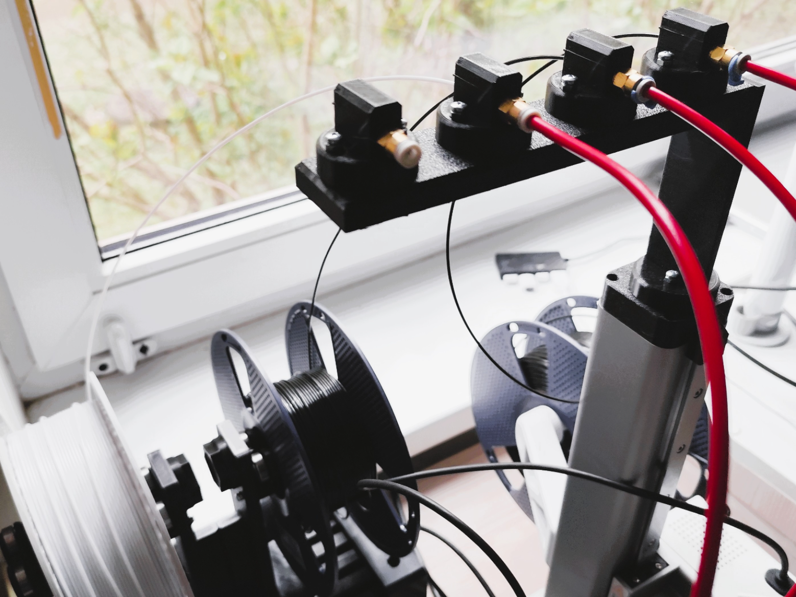 A1 Mini 4-Spool Manual Filament Switch Mod