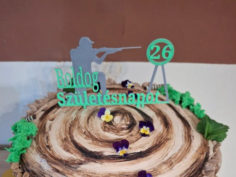 Hunter 26 cake topper