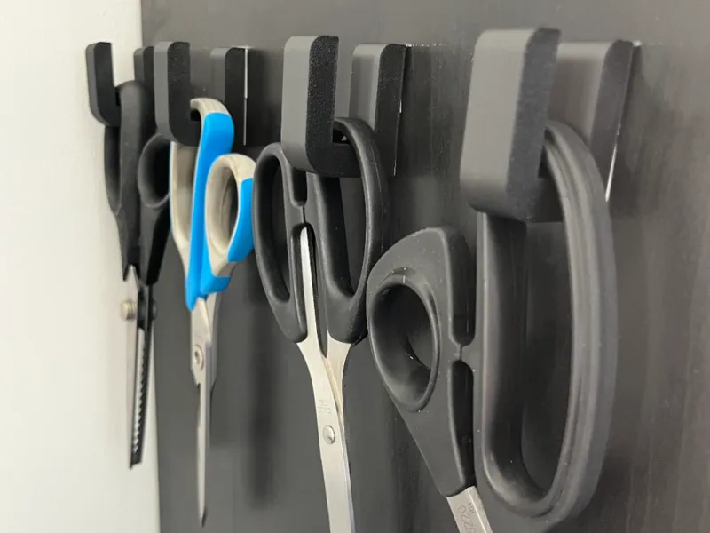 Hooks for scissors and measure tape for sewist 