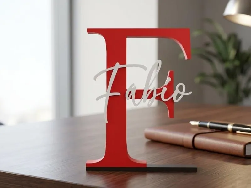 Letra F Fábio 