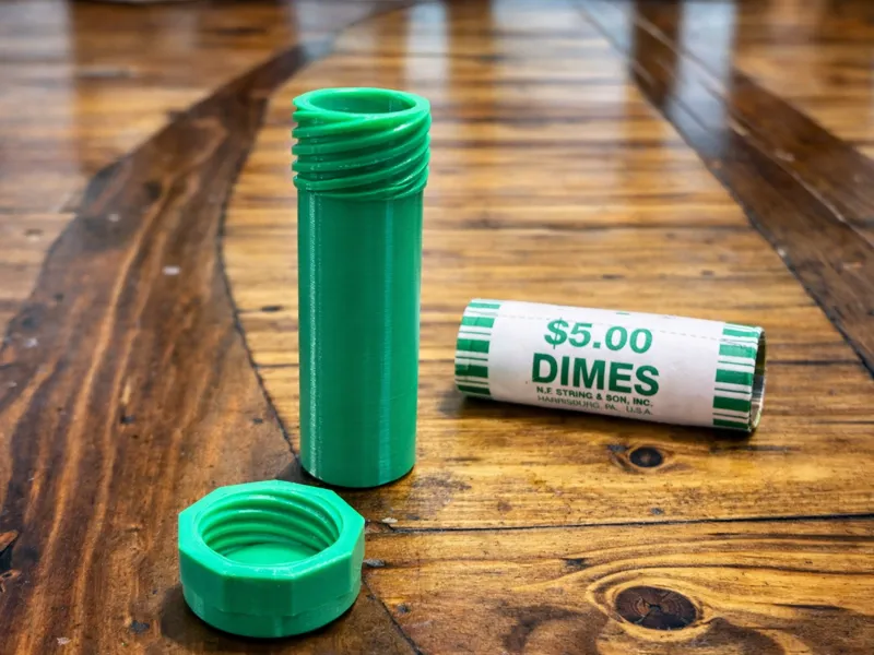 US Dime Roll Tube