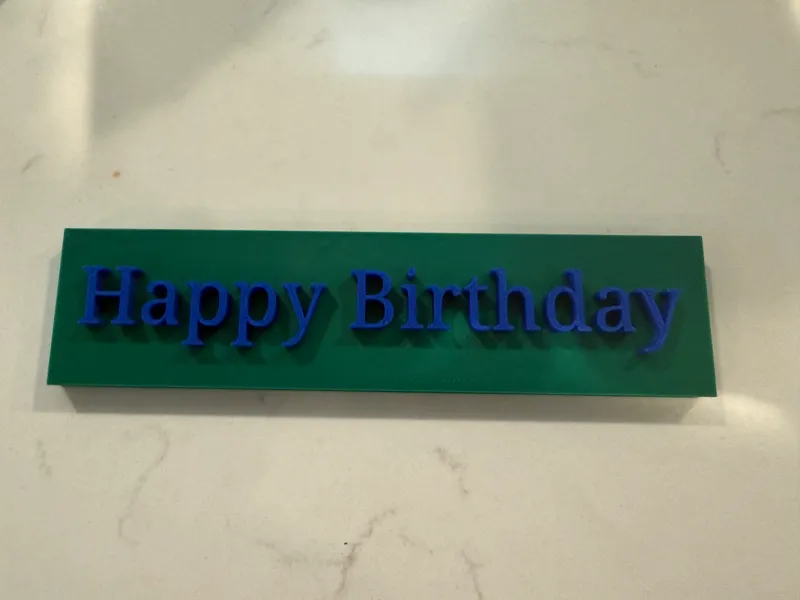 Happy Birthday Sign