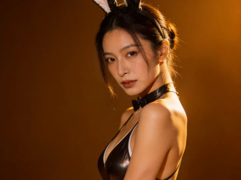 兔女郎 性感美女 跪姿 省材 少支撑