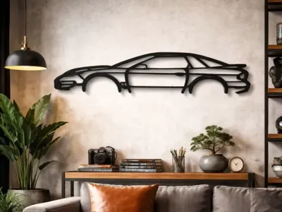 4th Gen Trans Am WS6 Line Art