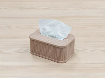 Rattan Style Tissue Box