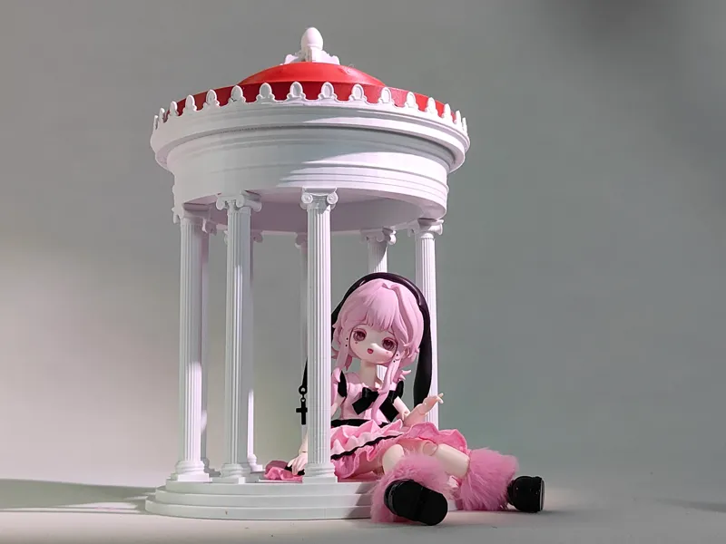 古典圆形柱亭