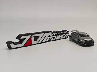 『JDM power』64比例模型立牌 背景牌