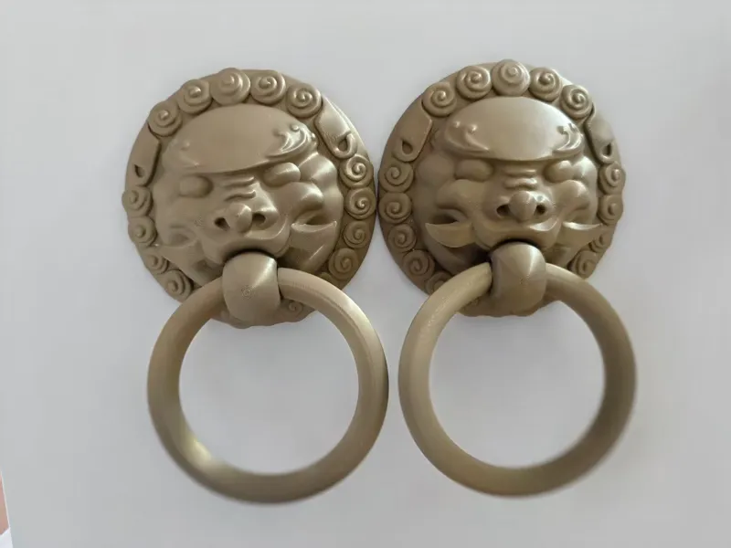 狮头门环冰箱贴 