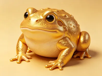 Golden Toad (feels good to the touch)