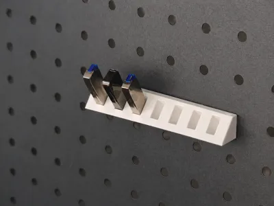USB storage, USB drive storage, applicable to various pegboards 16mm/25mm/IKEA