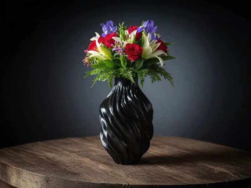 Elegant Twisted Wave Vase