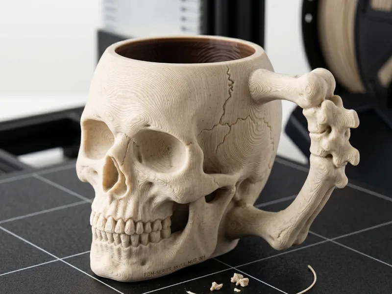 Bonehandle Skull Mug