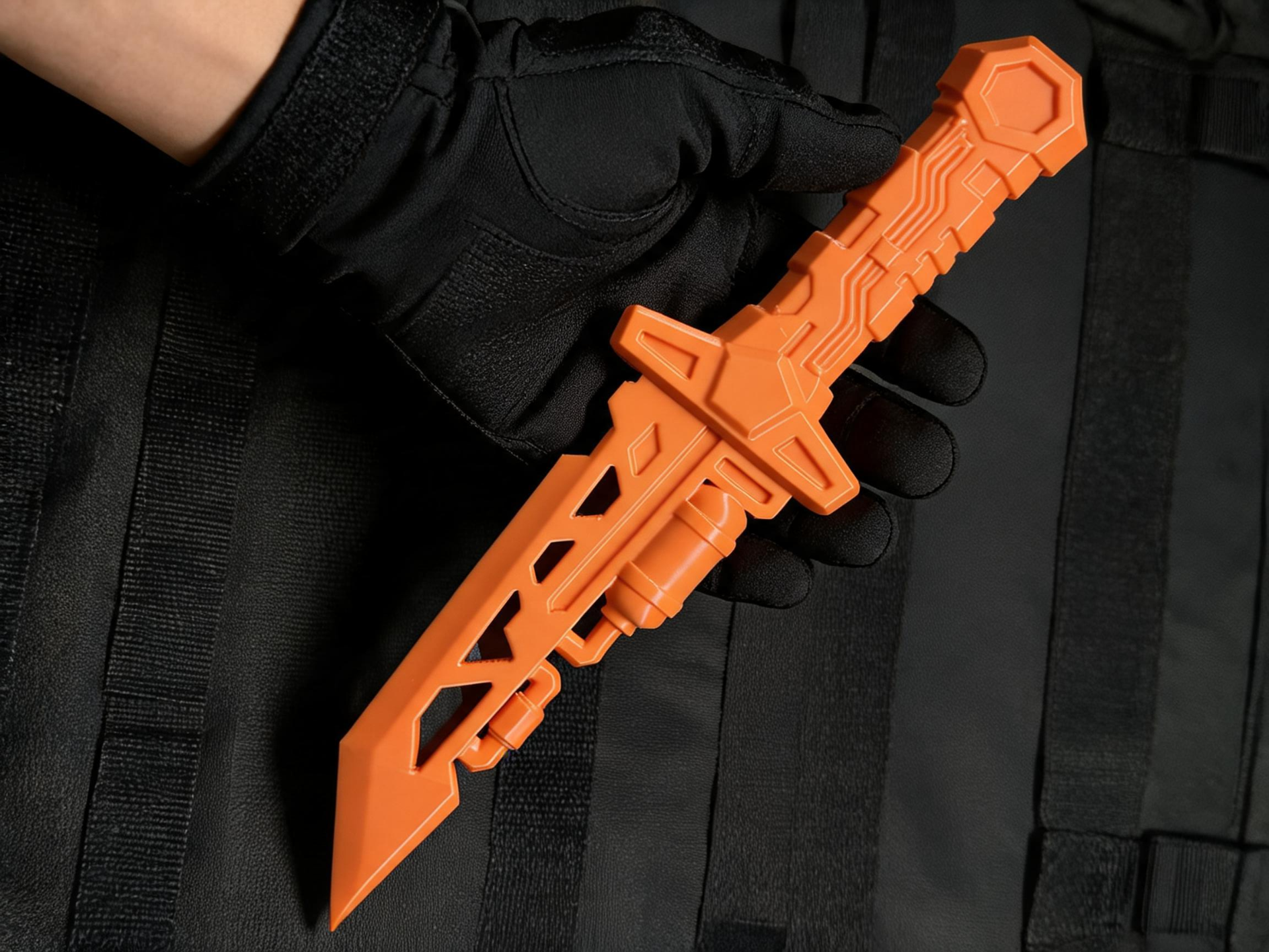 Orange Core Cyber Tactical Military Dagger