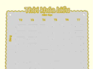 Thời khóa biểu