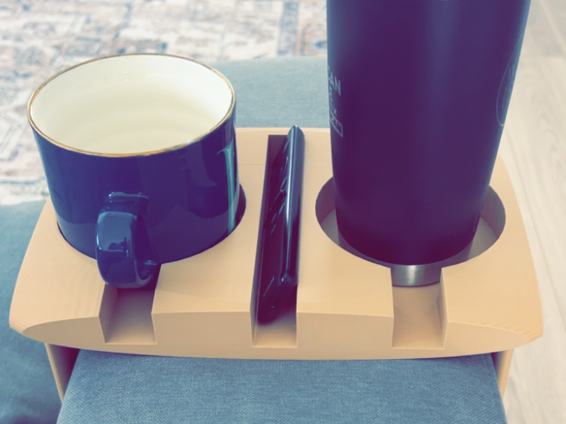 Couch Armrest Cup Holder & Phone Organizer