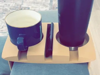 Couch Armrest Cup Holder & Phone Organizer