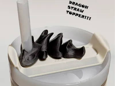 Flexi Dragon Stanley Straw Topper