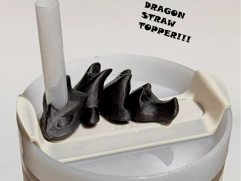 Flexi Dragon Stanley Straw Topper