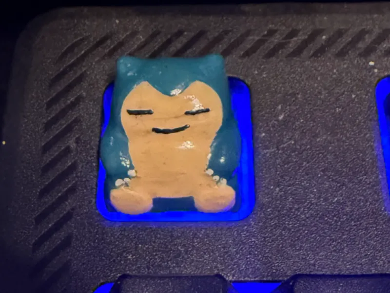 Snorlax Key cap (hyper X pudding keycap)