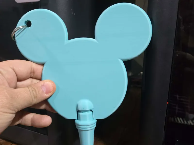 Mickey mouse ears key wand with keyring 
