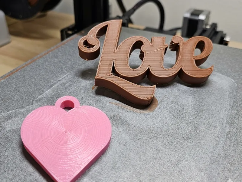 Keychain With Heart Customizable Text