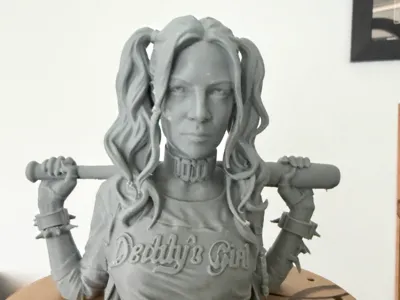 Harley Quinn Bust Statue