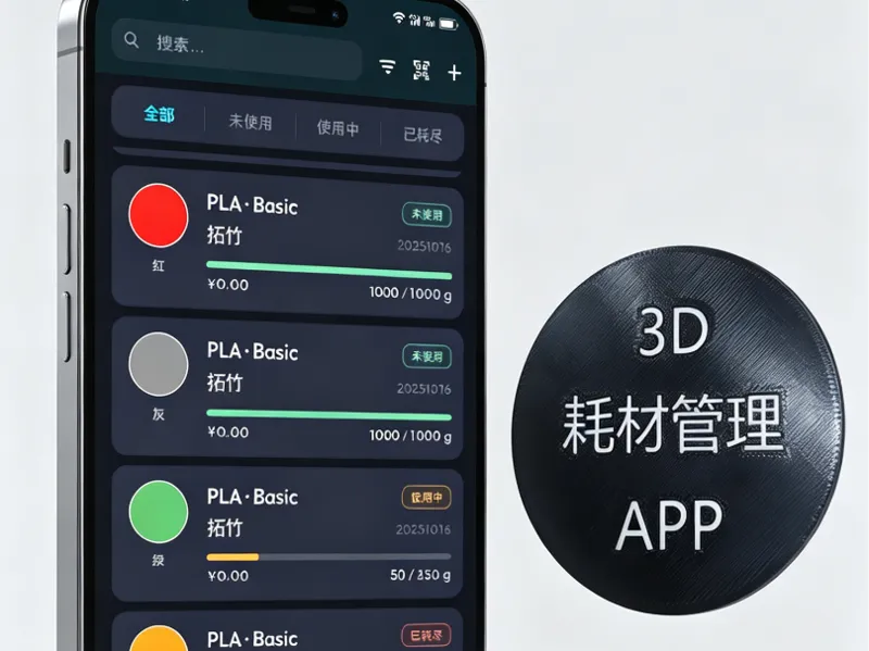 3D打印耗材管理APP