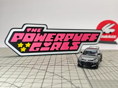"JDM Pink Powerpuff Girl" Standee