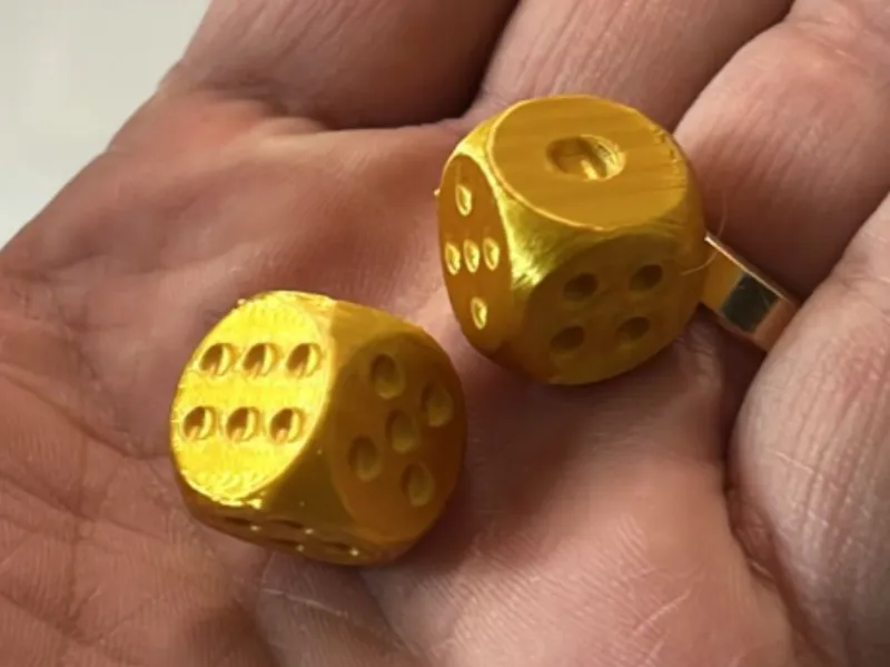 Balanced dice for board games, 15mm