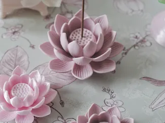 荷花/莲花香插摆件