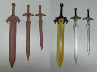 Magic Swords set for 1/12 scale figures