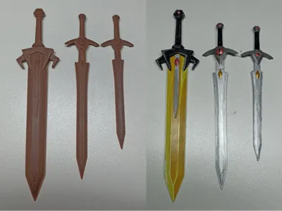 Magic Swords set for 1/12 scale figures