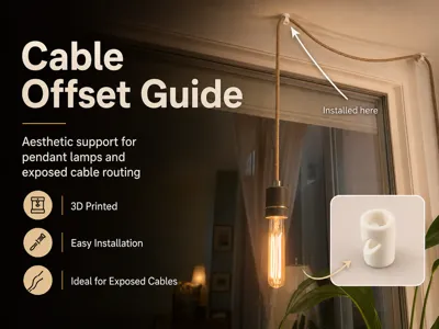 Cable Offset Guide for Pendant Lamps