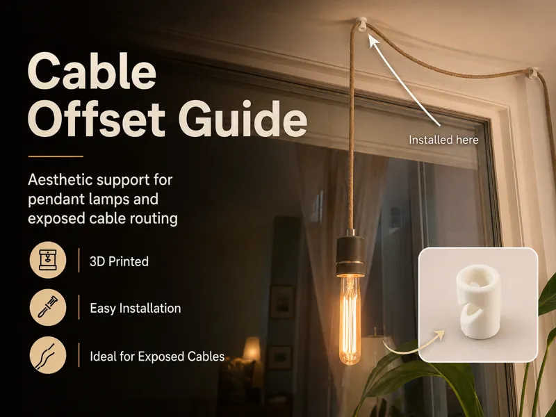 Cable Offset Guide for Pendant Lamps