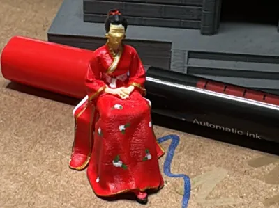 Sitting Asian Lady