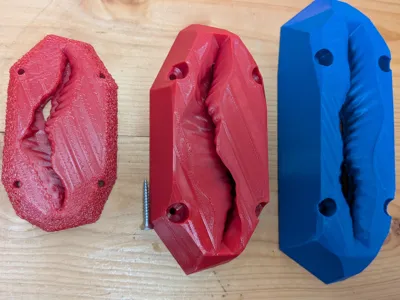 Parametric Climbing Holds: The Crux Crack (3-Pack)