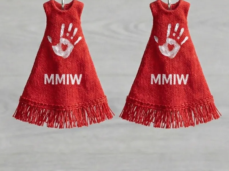 MMIW red dress earrings