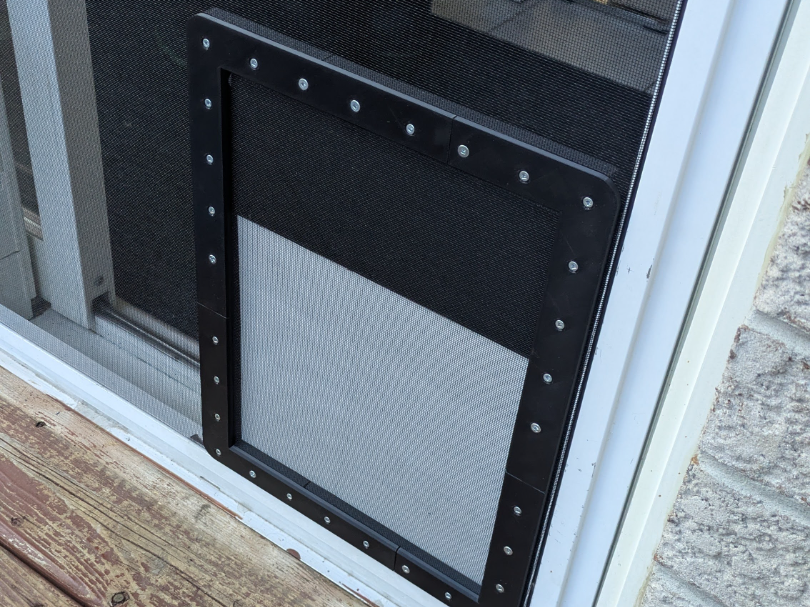 Screen Door Dog and Cat Door