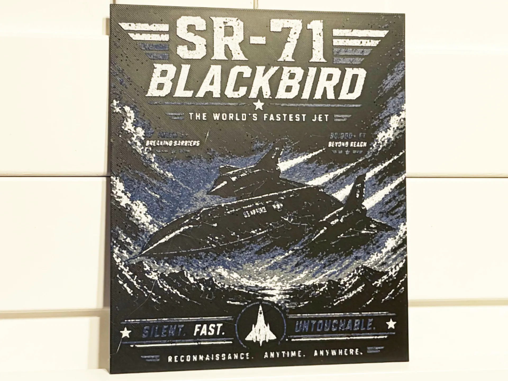 SR-71 Spy Plane Military Wall Art