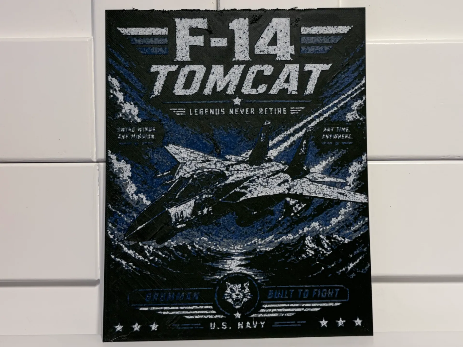 F-14 Fighter Jet Military Wall Art