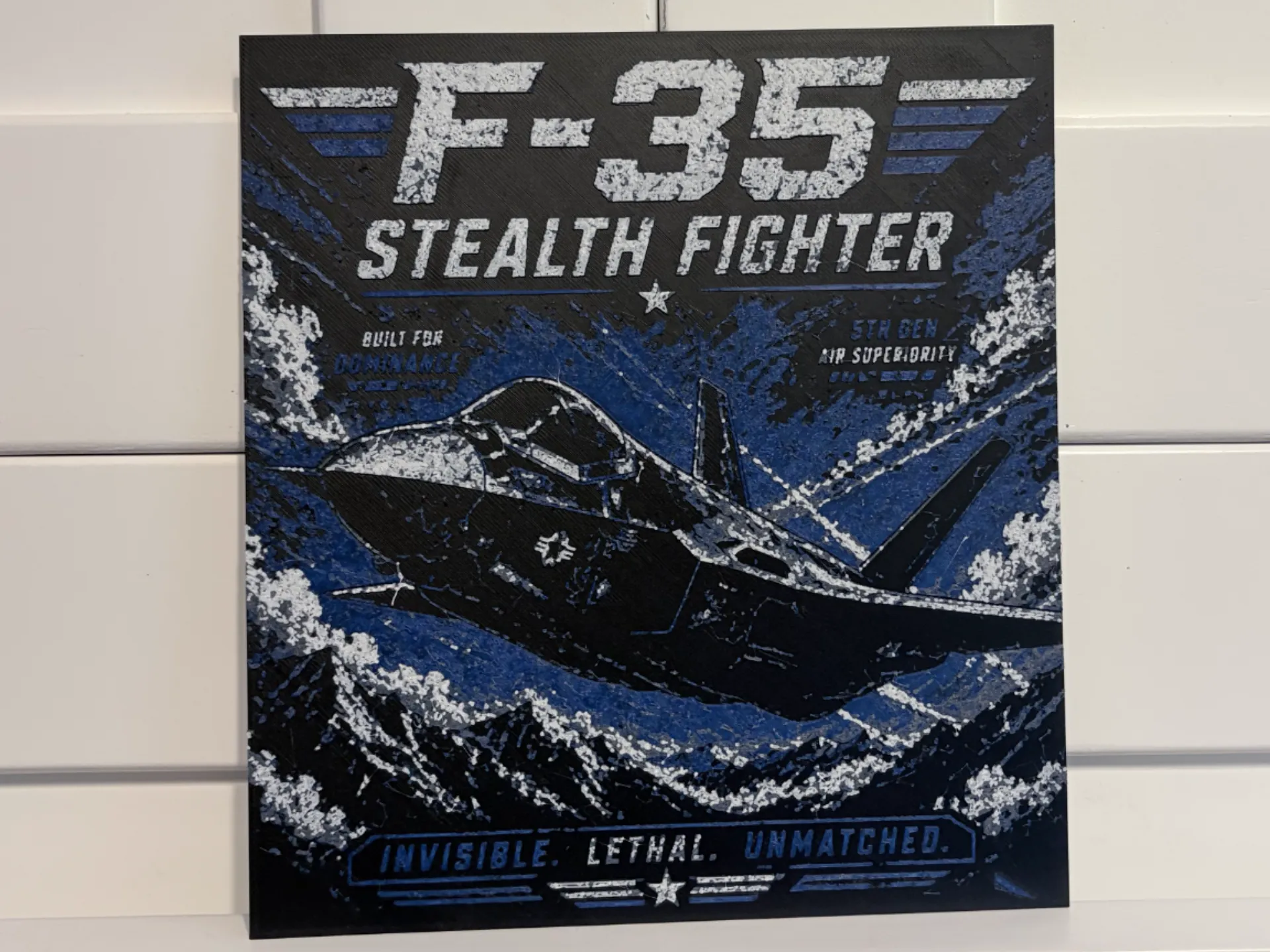 F-35 Stealth Fighter Military Wall Art