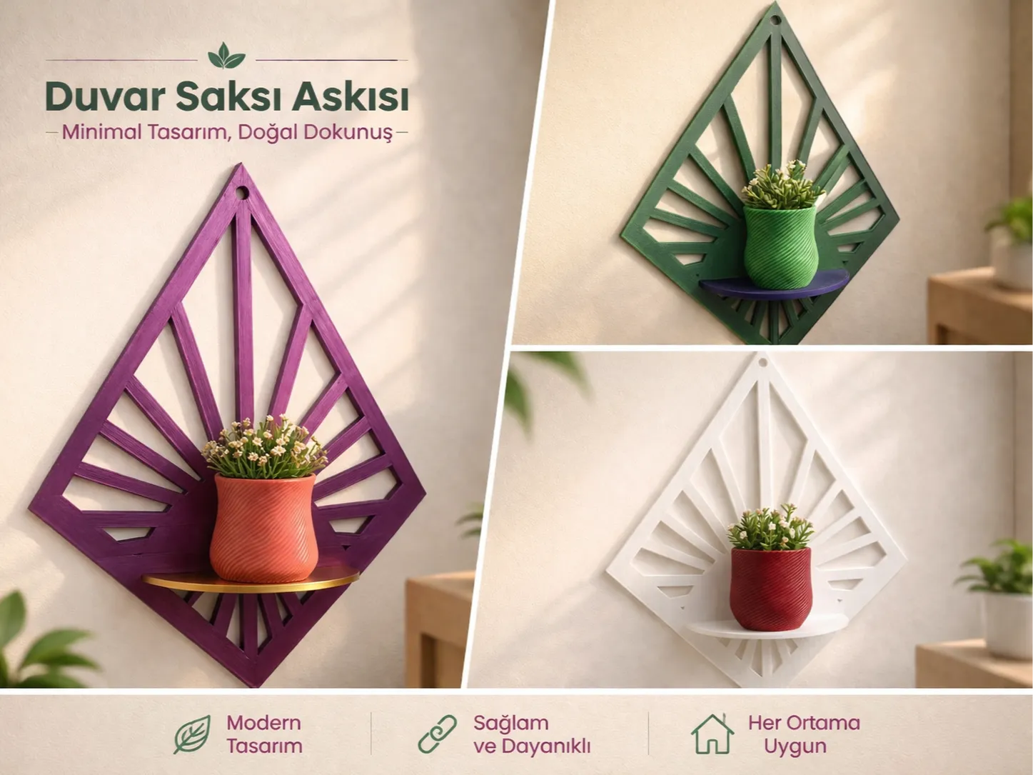Wall Planter Set 3-pcs