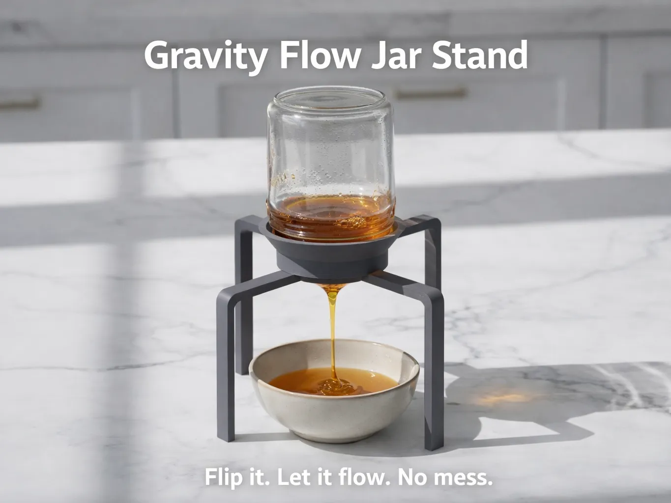 Honey Flow Jar Stand