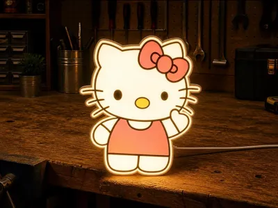 box lumineuse NO AMS : hello kitty